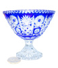 Crystal cobalt bowl