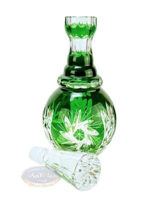 Emerald crystal carafe for vodka 400 ml Olive grinder