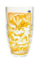 Copa de cristal grabado