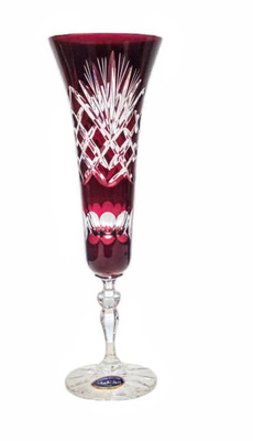 Copas de champán de cristal rubí 170 ml Piña