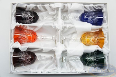 Caja de cristal decorativa