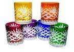 Vasos de cristal de colores para whisky 280ml