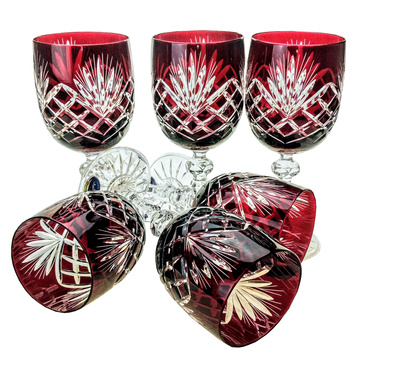 Copas de vino de cristal rubí 240 ml Pineapple