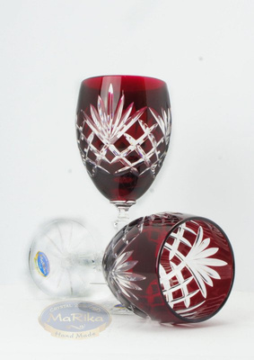 Ruby crystal wine glasses 220 ml Pineapple