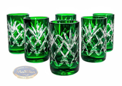 Emerald crystal vodka glasses 40 ml Pineapple