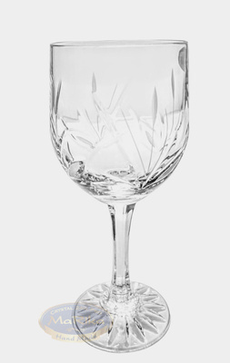 Copas de vino de cristal 240 ml 6 piezas Frozen Leaf