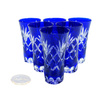 UZO cobalt crystal glasses 75 ml pineapple