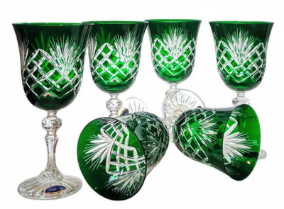 Copas de vino de cristal esmeralda 220 ml Pineapple