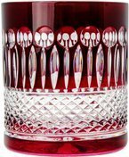 Vasos de whisky de cristal rubí de 350 ml francés