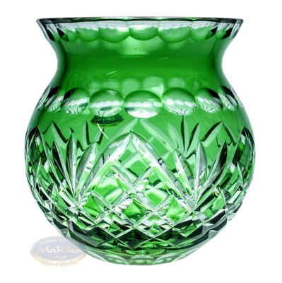 Emerald Pineapple crystal vase