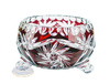 Ruby crystal fruit bowl 16 cm Grinder Olive