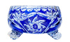 Cobalt crystal fruit bowl 16 cm Grinder Olive