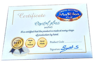 Cuenco con patas de cristal cobalto 20 cm THC