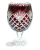 Crystal ruby vase 30 cm Pineapple