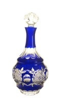 Kobaltowa  Kryształowa karafka do nalewek 600 ml THC/PK500