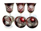 Ruby crystal wine glasses 280ml Pineapple