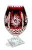 Crystal ruby vase for small flowers Olive Grinder