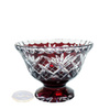 Ruby crystal fruit bowl 16 cm Pineapple