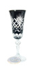 Copas de champán de cristal negro 150 ml Piña
