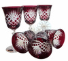 Ruby crystal wine glasses 220 ml Pineapple