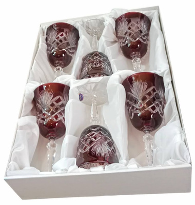 Copas de vino de cristal rubí 220 ml Pineapple