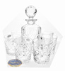 Juego de decantador de cristal y vaso de whisky Pineapple