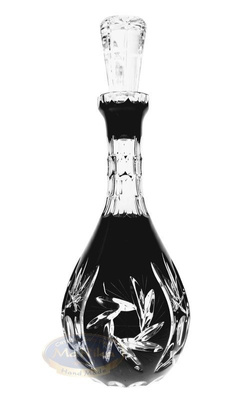Black crystal wine carafe 700 ml Olive grinder