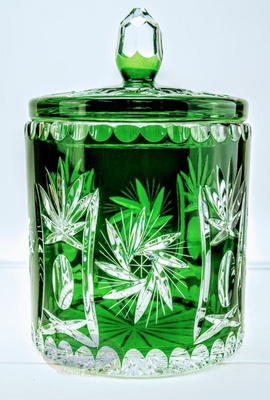 Emerald crystal Bombonier Olive grinder