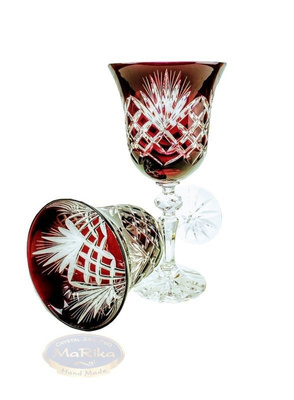 Ruby crystal wine glasses 280ml Pineapple