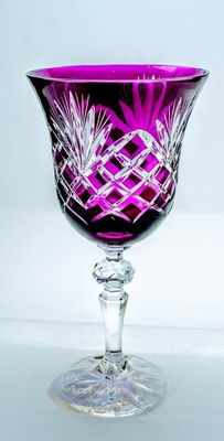 Copas de cristal de colores 280ml Piña