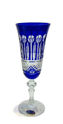 Copas de champán de cristal cobalto 150 ml French