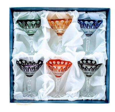 Copas de cristal de colores para martini 170ml Francés