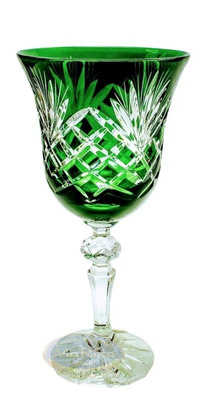 Colour crystal wine glasses 280ml Pineapple