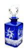 Cobalt crystal whiskey decanter Grinder Olive
