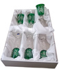 Copas de licor de cristal esmeralda 60ml Almazara 6 piezas