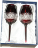 Copas de vino de cristal rubí 2 uds.