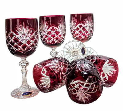 Copas de vino de cristal rubí 240 ml Pineapple