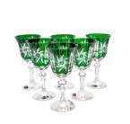 Emerald crystal wine glasses 170ml Olive Grinder