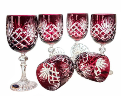 Copas de vino de cristal rubí 240 ml Pineapple