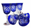 Cobalt crystal wine glasses 220 ml Pineapple
