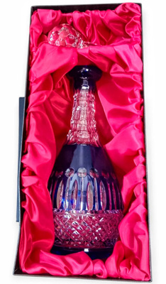 Jarra de vino de cristal cobalto 700 ml Francés