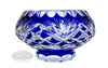 Cobalt crystal bowl