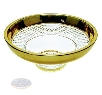 cuenco de cristal 15 cm Oro