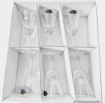 Vasos de Vodka de Cristal 30 ml Hoja Congelada