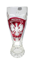 Engraved crystal tankard with Eagle
