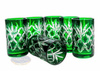 Emerald crystal vodka glasses 40 ml Pineapple