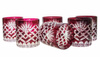 Ruby crystal whisky glasses 280ml Pineapple