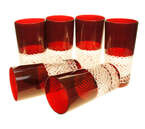 Vasos de agua de cristal rubí 320 ml Crèche