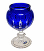 Cobalt crystal candle holder 20 cm Line