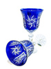 Cobalt crystal wine glasses 280ml Olive grinder